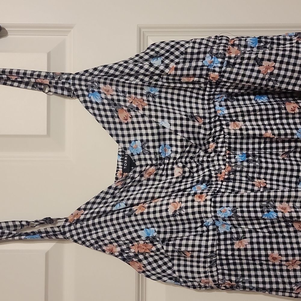 NWT - Torrid Babydoll Checkered Top